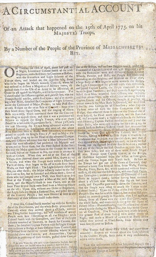 Lexington And Concord Essay