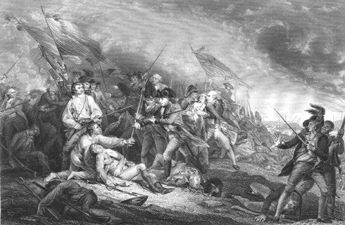 The Battle at Bunker's Hill, near Boston, June 7th, 1775