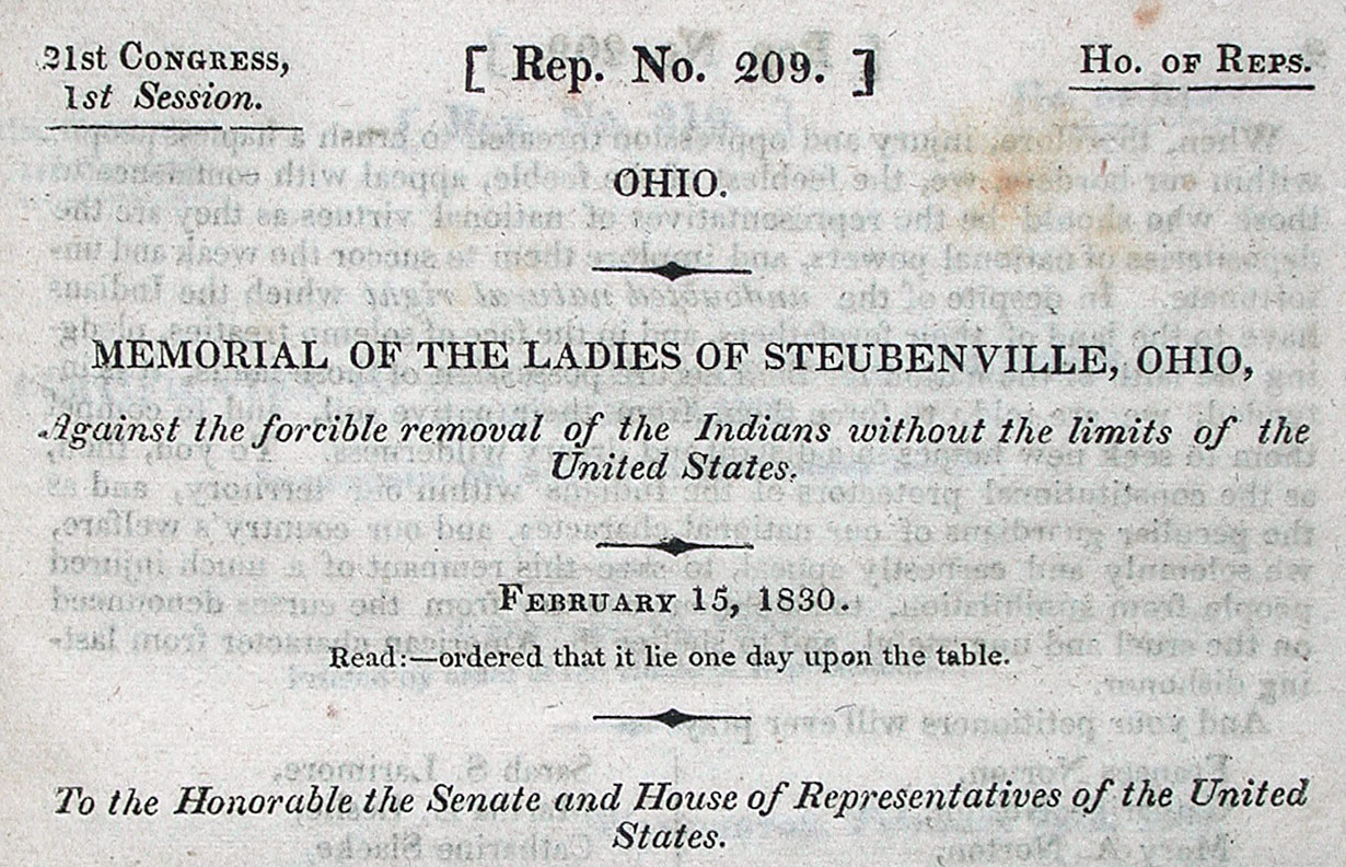 Memorial of the Ladies of Steubenville