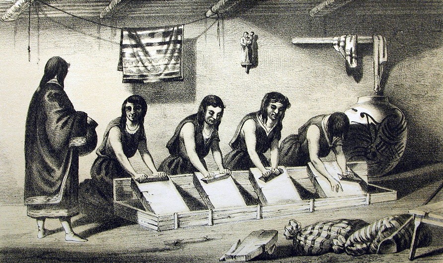 Women Grinding Corn
